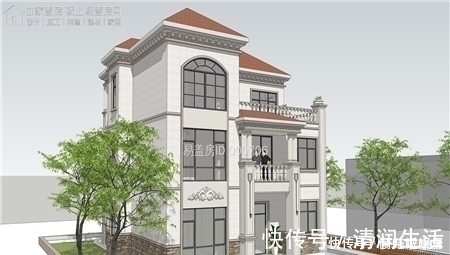 露台|推荐5款三层别墅设计图纸,最适合农村建的房子