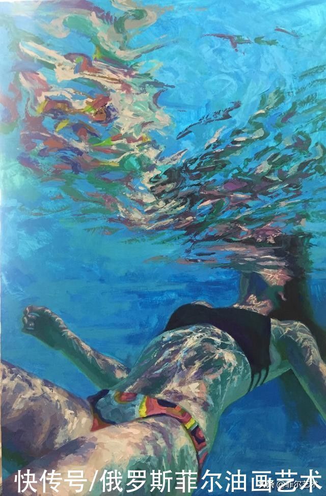 emrich|沉浸在海水里的女性,美到窒息的油画作品,是不是惊到你