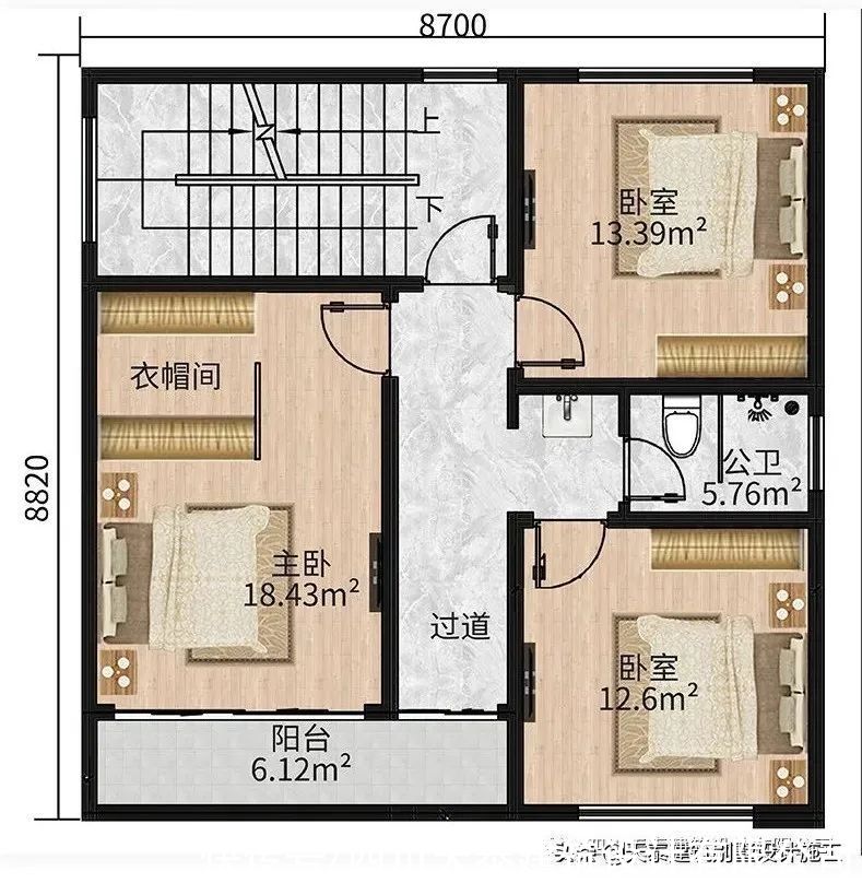 图纸|四川南充平屋顶三层别墅 现代风小宅基地建房图纸 南充建别墅图