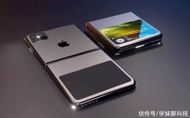 折叠屏手机|折叠屏iPhone来了，屏占比夸张，比华为mateXs更轻巧