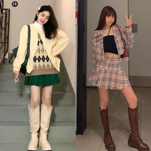 面料 入秋以后,靴子要“长”不要“短”,选对长度就不怕尴尬!