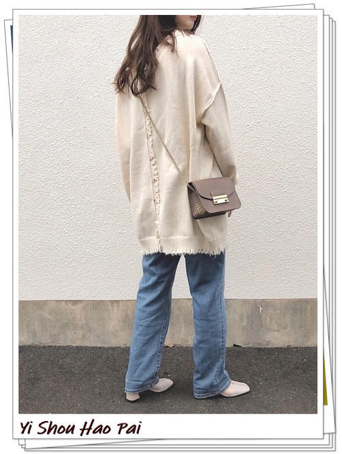 简单经典,休闲时尚!牛仔裤+针织衫的20种流行轻熟搭配示例