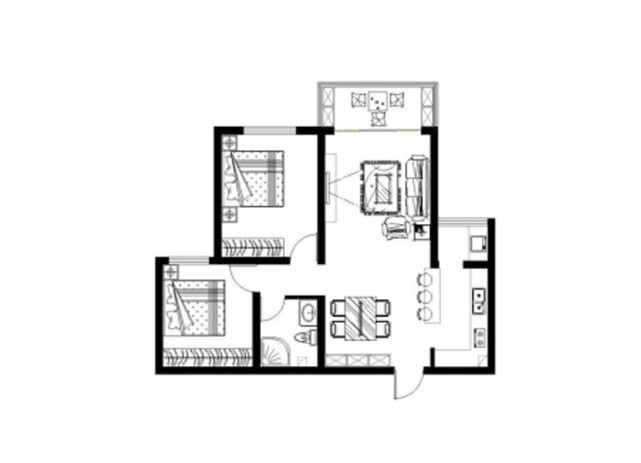 温馨|70平米现代小资风格装修案例 营造优雅温馨空间
