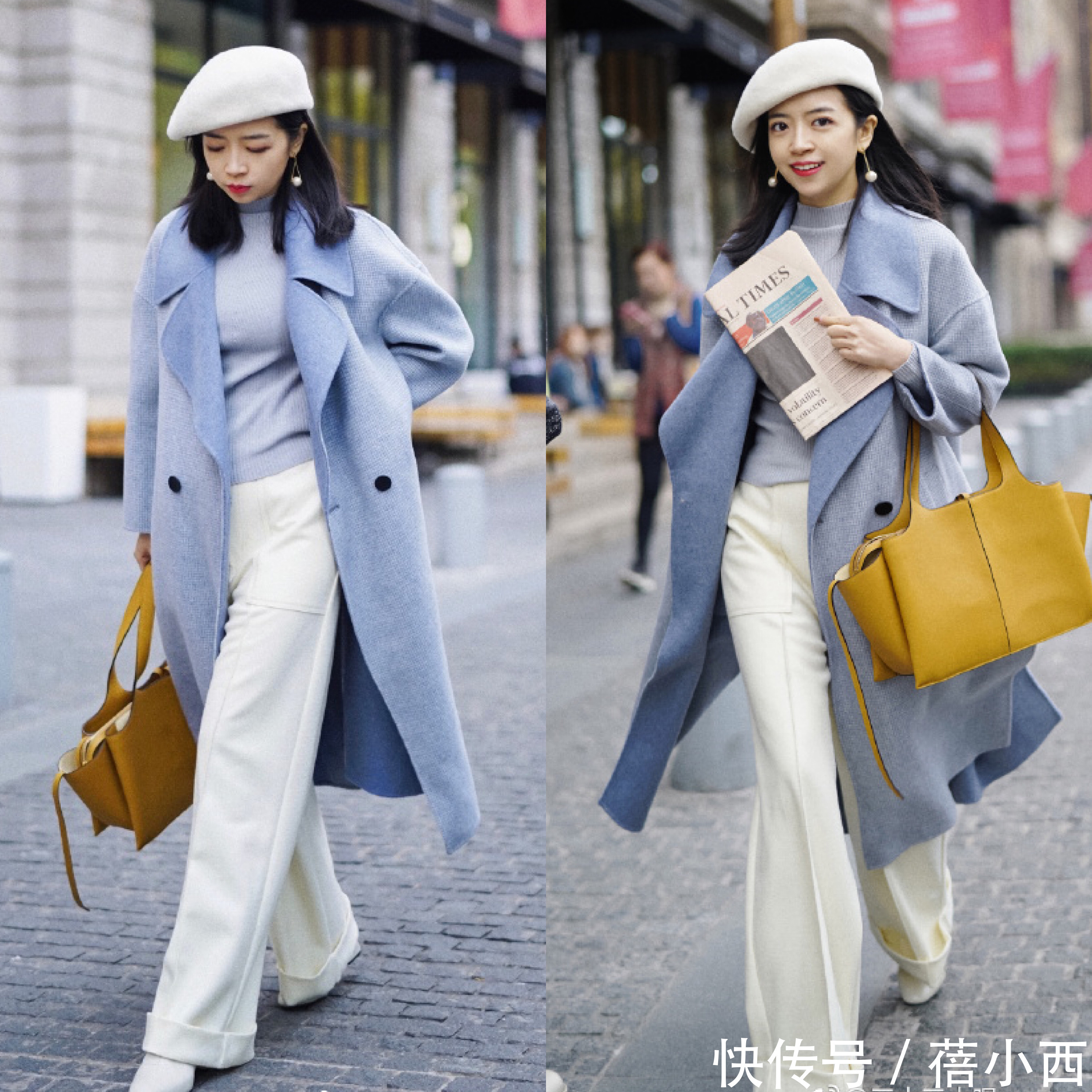 冬季|冬季穿大衣想要好看,不一定配半身裙,搭这3条长裤更高级上档次
