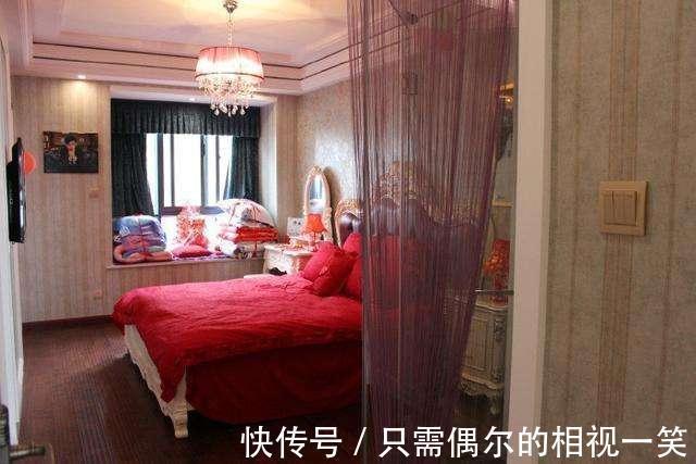 电视柜|晒晒老婆装修的新房,朋友说卧室很新颖,头一次见衣柜这么做