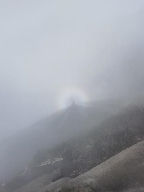 天柱山大年初一惊现“佛光”奇观