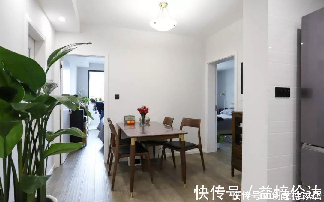 主卧|59㎡小两居,客餐厅合并功能叠加,中岛式厨房收纳满分,超实用!