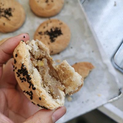 酥脆松软板栗饼简单操作