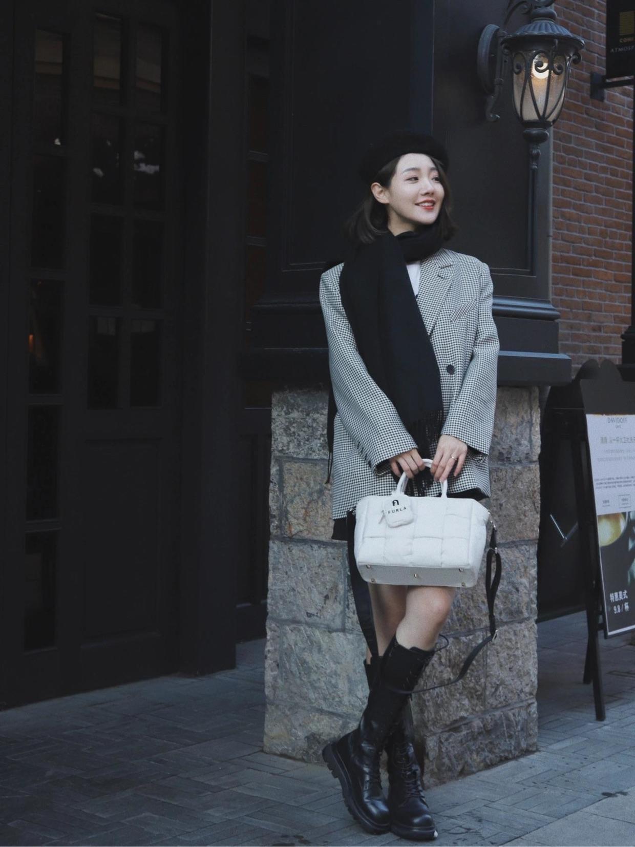 高级 适合冬天穿的西装搭配示范,知性干练有气场,让你轻松穿出高级感