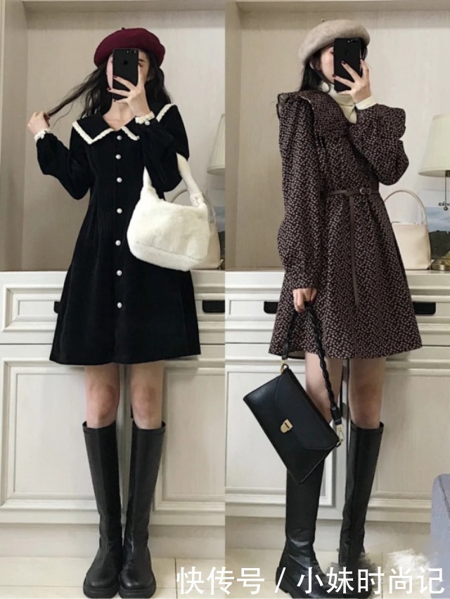 冬季约会气质穿搭,打造温柔淑女,遮肉又显瘦哦