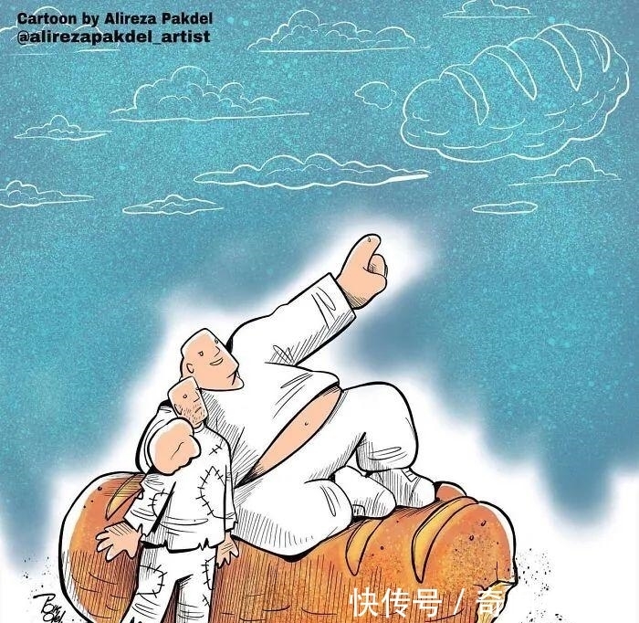 插画作品|17幅描绘人性的插画,赤裸裸的现实,刺痛我们的神经