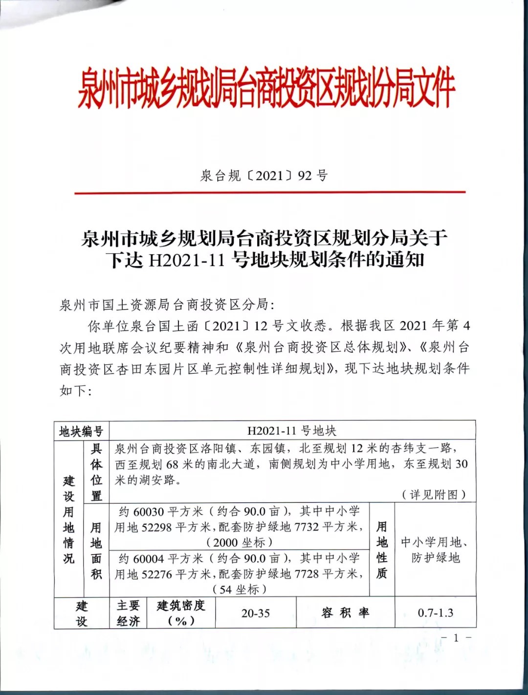 年限|约239亩！泉州四幅中小学用地成功出让！7530万成交！将建……