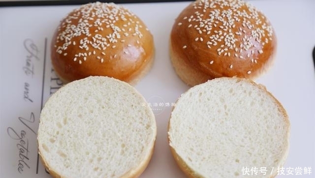 想吃汉堡不用买,分享详细做法,一次发酵,省时省力,不比买的差