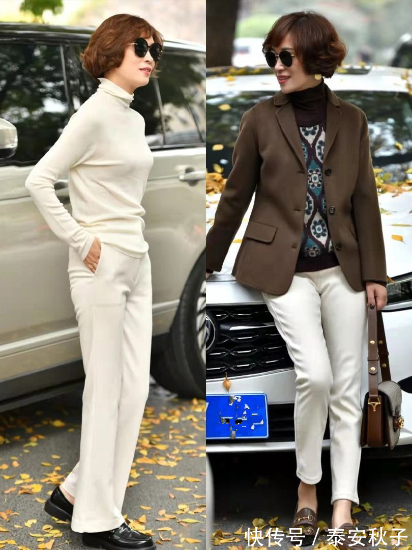 羽绒服 60岁女人别穿得像大妈!学她的气质感穿搭:纵然老去也能优雅迷人