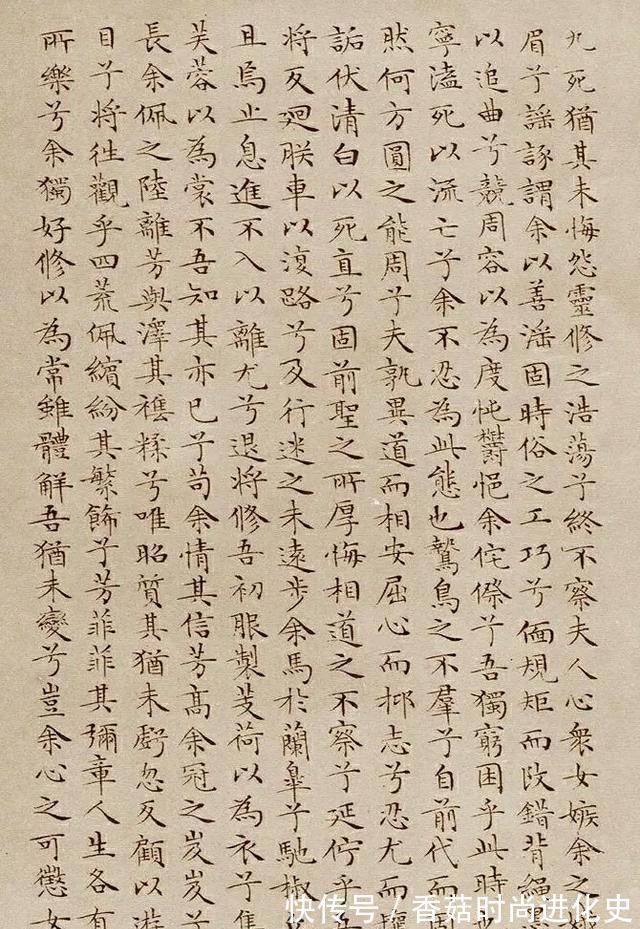 离骚经$这小楷不足0.5厘米,出自一位86岁老人之手,一丝不苟