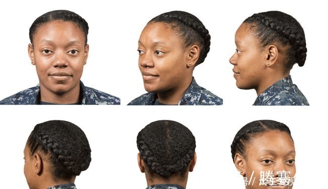 发髻|美军女兵发型,总计23种,波波头、锁子头、垄沟辫,还能扎马尾