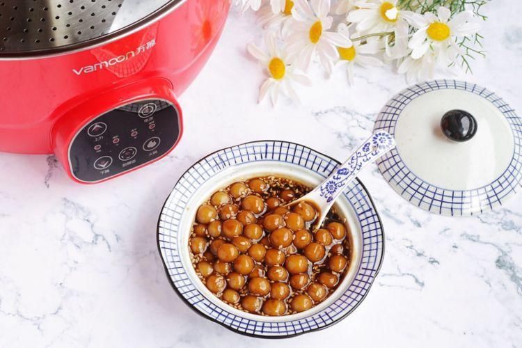 红糖糯米小圆子,软糯好吃健脾开胃,在家也能做美食