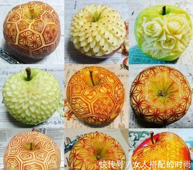 水果|水果上雕花,需要多大脑洞,看了日本艺术家的杰作后就这