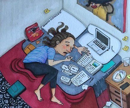 插画$14张关于女生的插画,每个女生都能在画中看到自己,极其真实