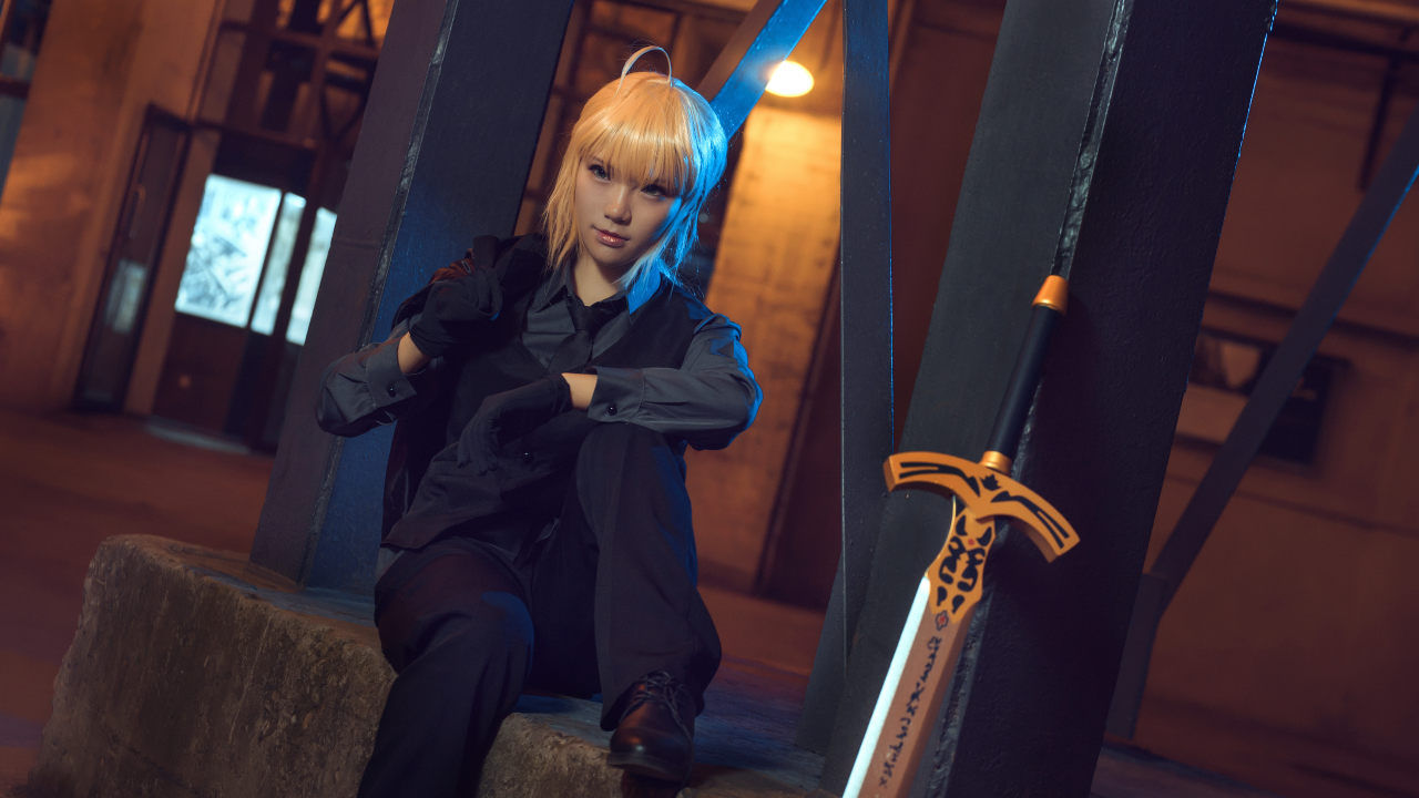 Zero|Fate/Zero——黑西装saber cosplay