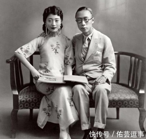 盛装|末代皇帝溥仪大婚老照片：婉容盛装的样子很美，花轿配不上场合