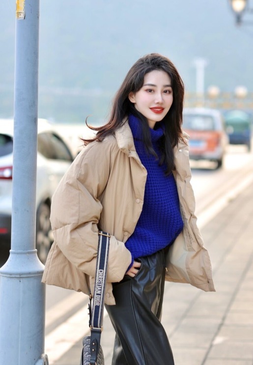 皮裤 羽绒服中用不中看?瞧潮人的个性穿搭,时髦又保暖,冬天穿正好!