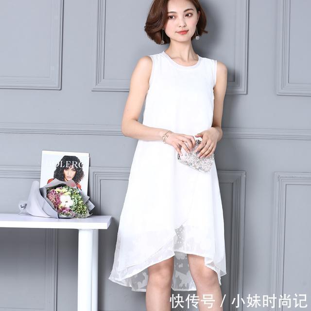小蛮腰 无袖连衣裙最是舒适清爽,做优雅女人就穿它