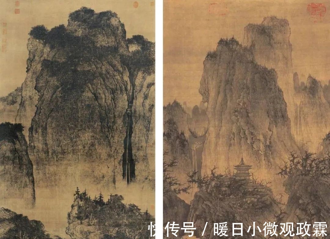 溪山行旅图|一幅画困扰专家900年,无意间因阳光的照射,专家隐约看到了2个字
