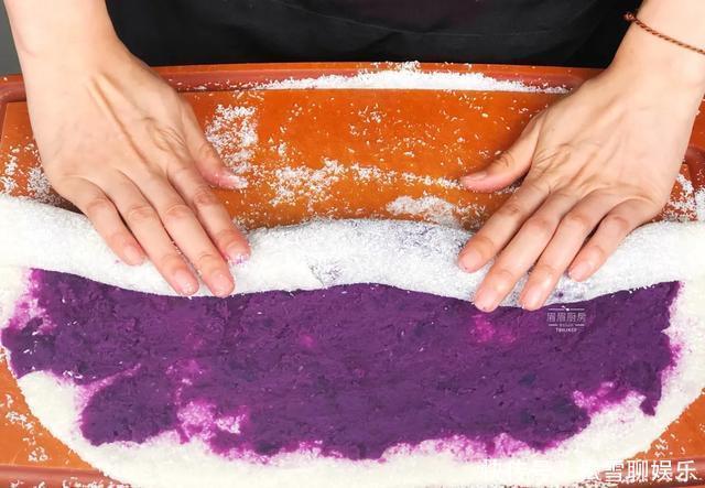 糯米粉|紫薯只会煮着吃教你一招,一蒸一卷超省心,香甜软糯吃上瘾