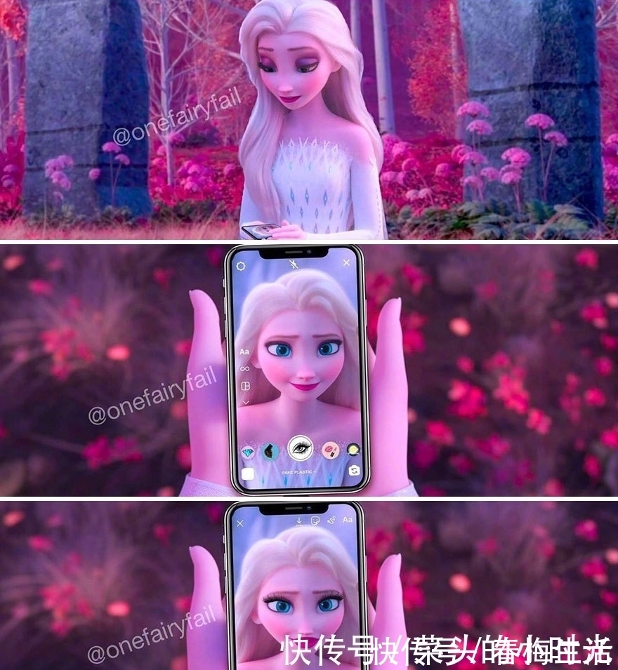 艾莎公主|当迪士尼公主有手机,艾莎公主爱上自拍,爱丽儿公主网购人鱼服装