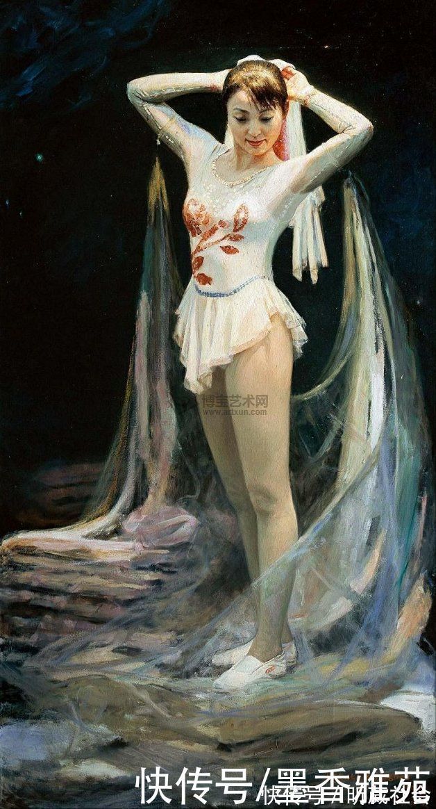 芭蕾舞者&从朝鲜精美油画,欣赏美丽的朝鲜姑娘
