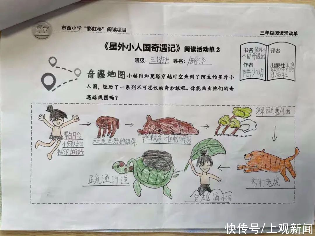 星外小人国奇遇记@作家走进市西小学开设阅读讲座,用文学滋润孩子们的心田