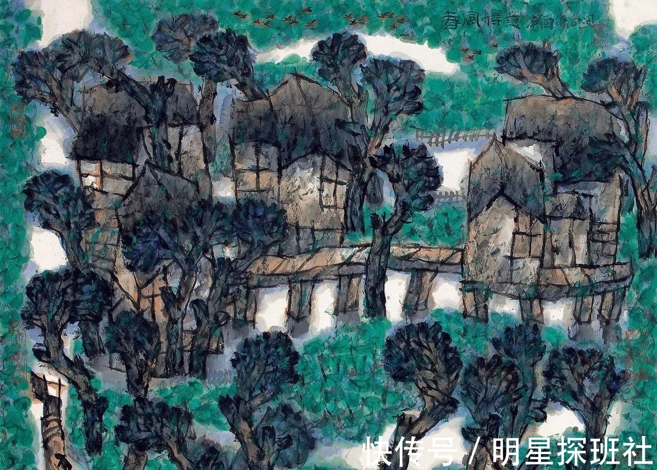 绘画作品|「津门网」陈向迅的绘画作品色彩丰富笔墨厚重,更偏向于装饰绘画