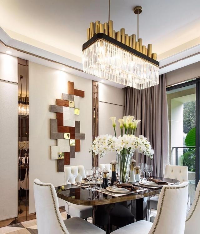 轻奢风|轻奢风格设计,120㎡装修效果明艳四方,越看越有格调!