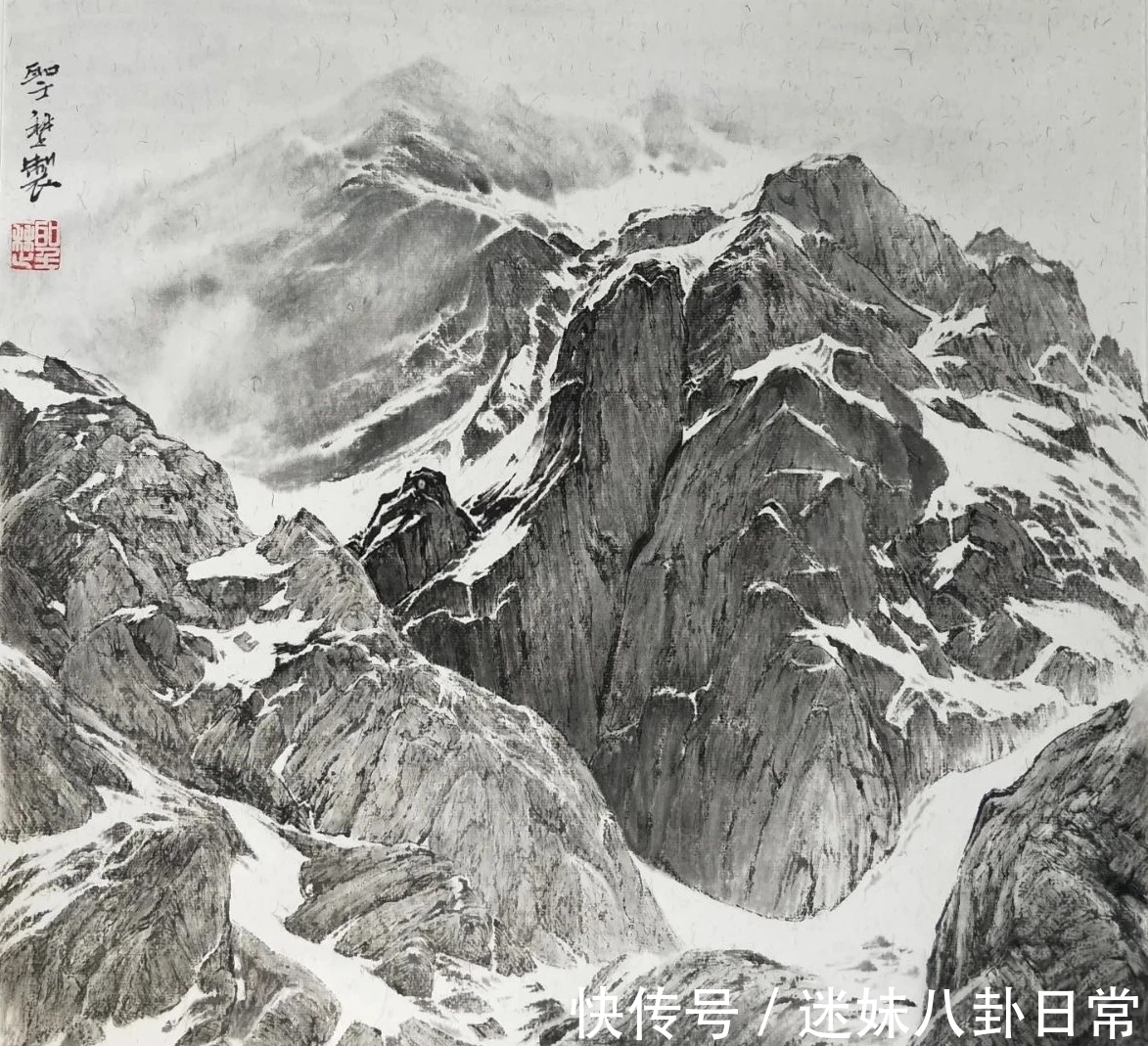 山水画&一位青年画家的山水画很写实,有韵有境,不输西方风景画!