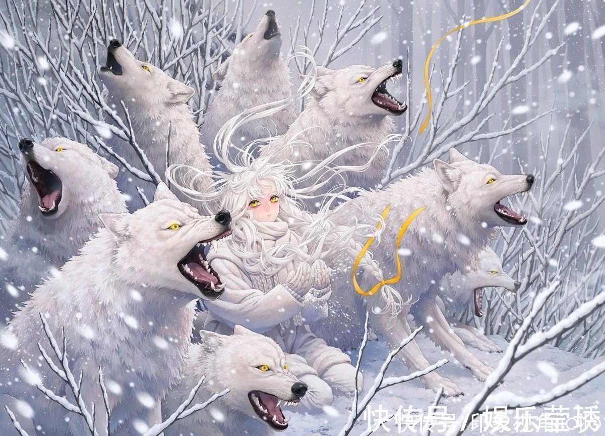 jiojio&五彩斑斓的白色系插画,霸气的画风,细节满满