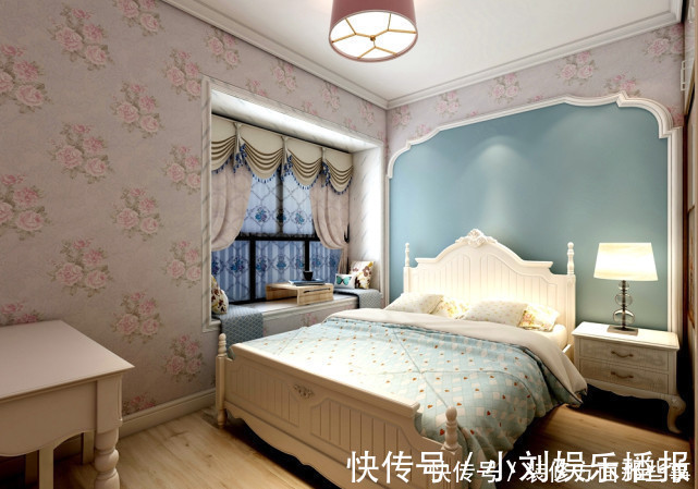 客厅|135平美式风四居室，米色的护墙板颜值高又时尚