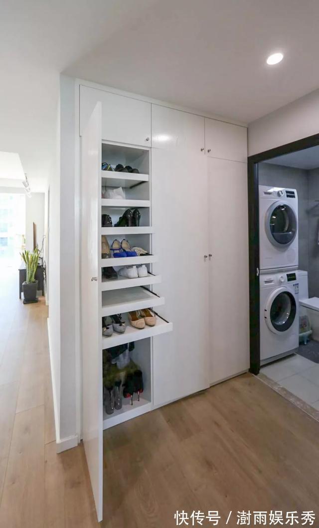 储物区|90㎡两室一厅,看完她的家,我觉得一半设计师都要失业了!