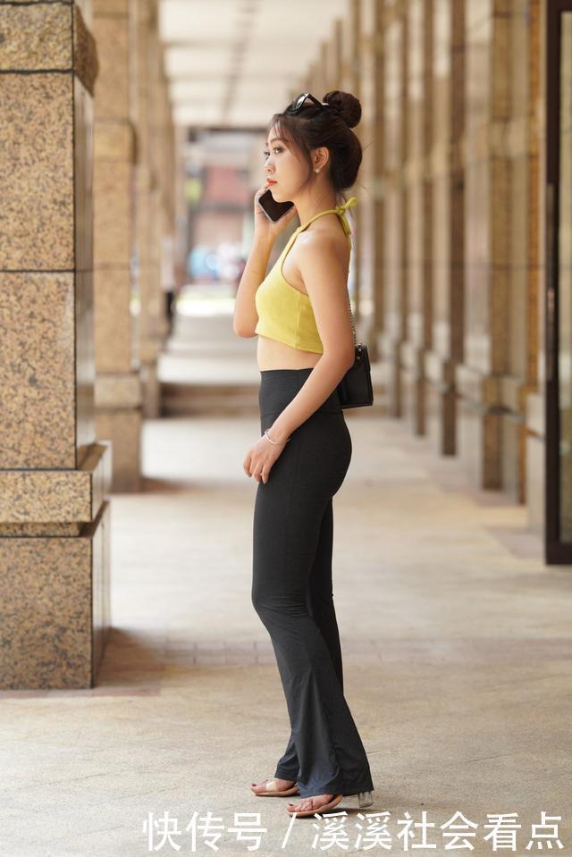秋天穿什么裤子最有魅力一条修身的黑色裤子,腿粗搭配也好看