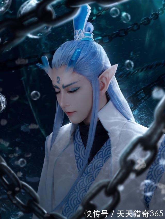 敖丙|哪吒之魔童降世小白cos的敖丙,真的超级还原,仙气十足