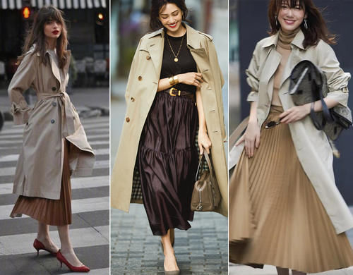 一件风衣如何穿出7种风格，学会些搭配技巧，一周穿搭不重样