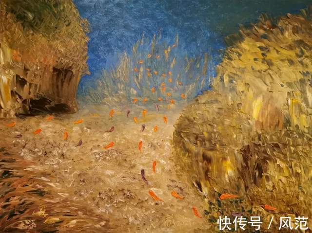 油画$仰山俯水——周萌油画作品欣赏