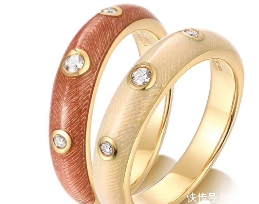 德国百年历史珠宝品牌, 将珐琅工艺手工雕刻,视觉效果特别吸引人