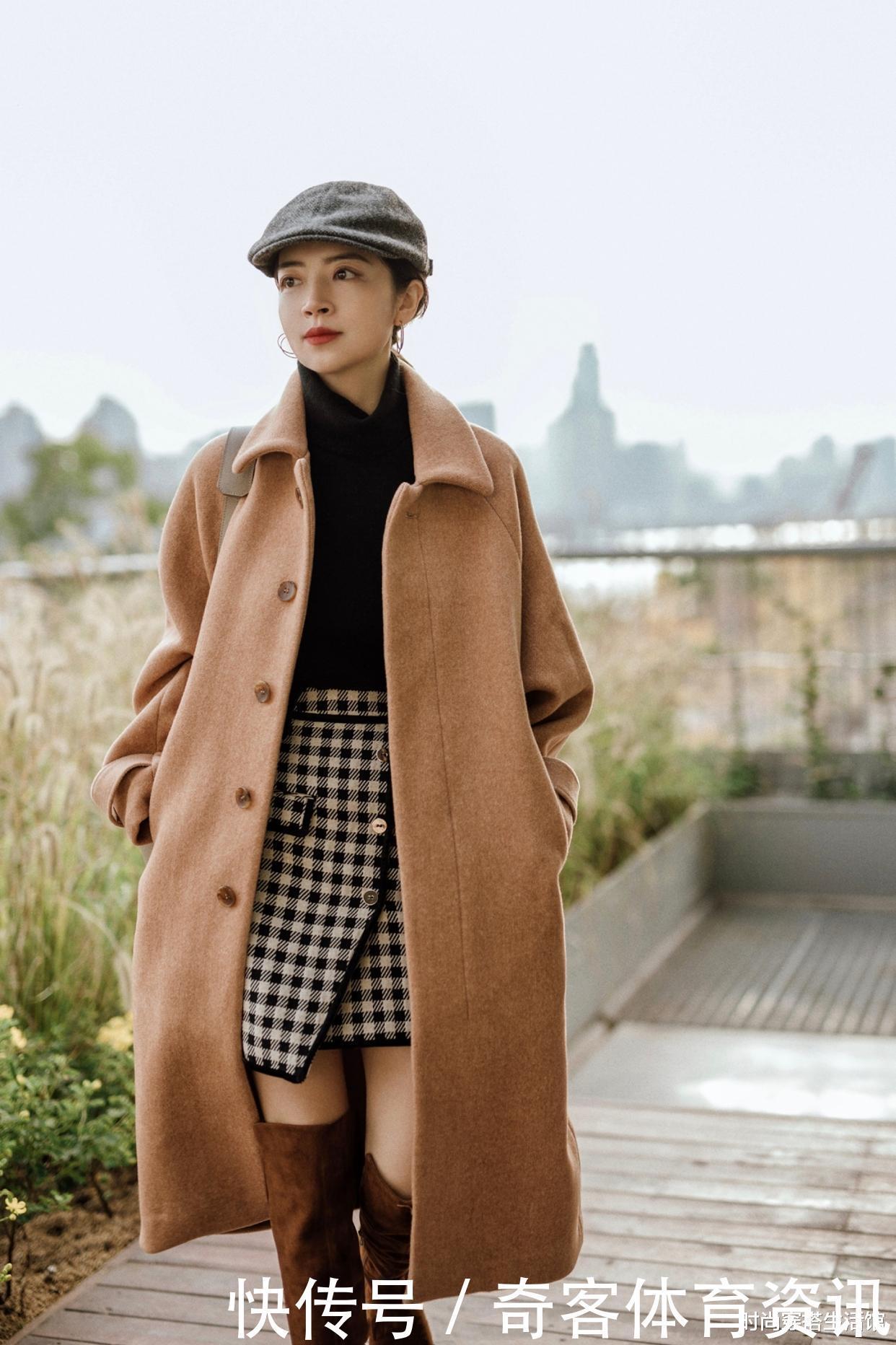 优雅|毛衣下面不一定搭裤子,瞧三木博主这样穿,气质优雅更高级