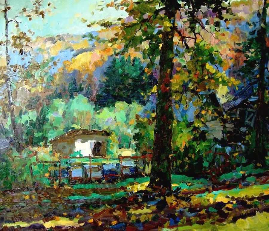 米沙金!俄罗斯画家米沙金的风景油画,美的不要不要的!