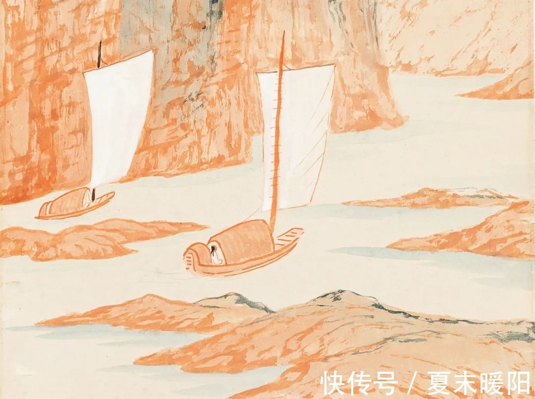 大千#极目苍穹 超以象外:张大千青绿山水杰构《李检法定林萧散图》