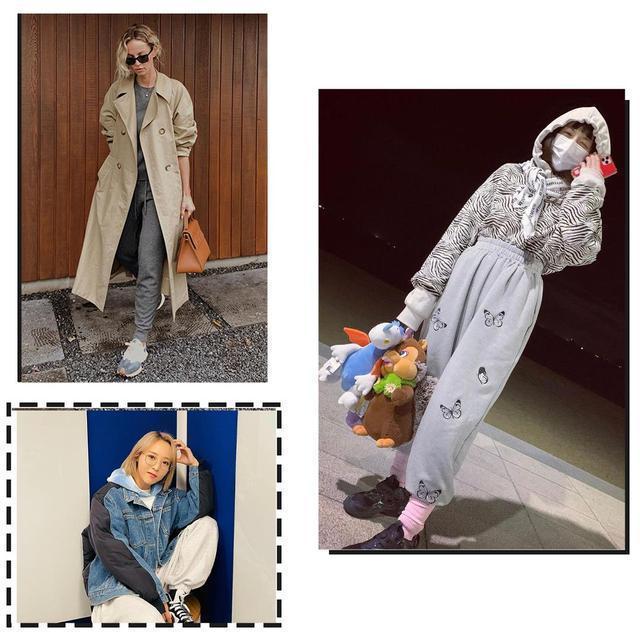 运动裤|今冬火了一种搭配,叫“外套+运动裤”,暖和又时髦,太好穿了!