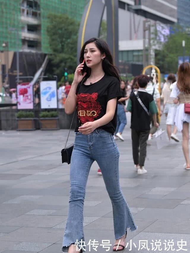 收起你的阔腿裤,今夏“喇叭裤”更吃香,不仅减龄又显瘦