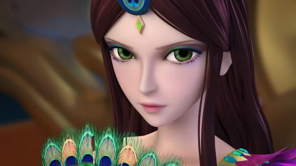 公主|时希公主美如画，孔雀也有小心机，灵犀阁主被辛灵按趴下