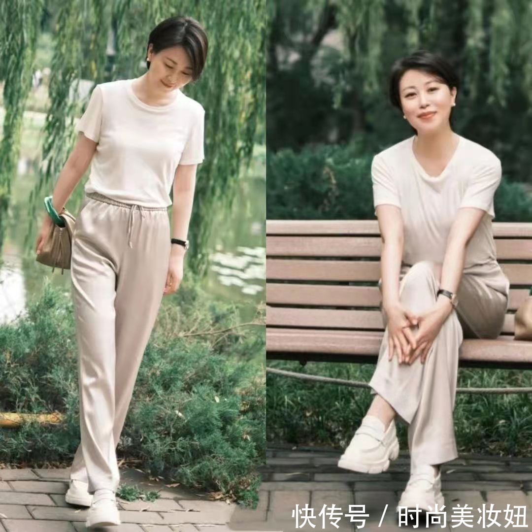 马甲|年过40岁无需刻意扮嫩,简约精致的穿搭更显气质,优雅又知性